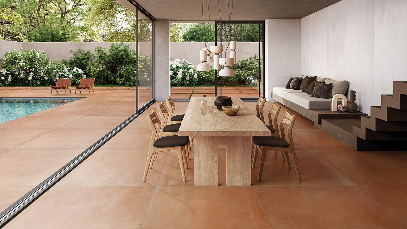 Terracotta effect outdoors. Options and possibilities for using terracotta in outdoor spaces